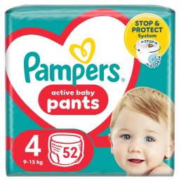 Pampers Active Baby Pants bugyipelenka 4, 9-15 kg, 52 db