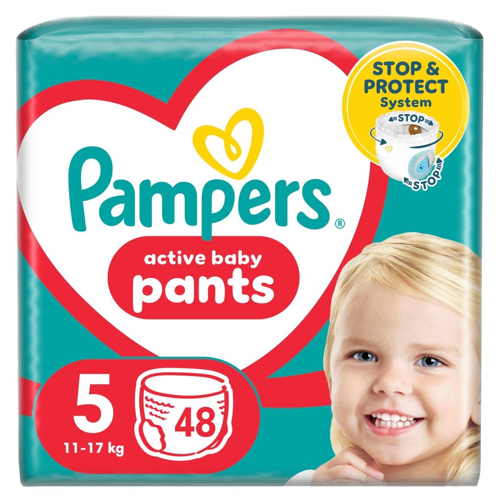Pampers Active Baby Pants bugyipelenka 5, 11-17 kg, 48 db
