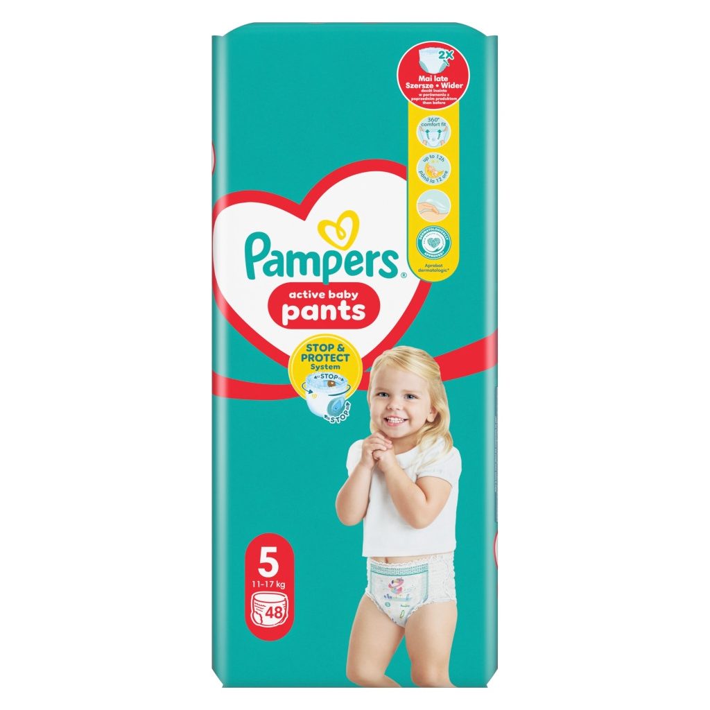 Pampers Active Baby Pants bugyipelenka 5, 11-17 kg, 48 db