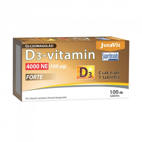 Jutavit D3-vitamin forte tabletta 4000 NE (100 db)