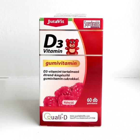 Jutavit D3 gumivitamin - málna (60 db)