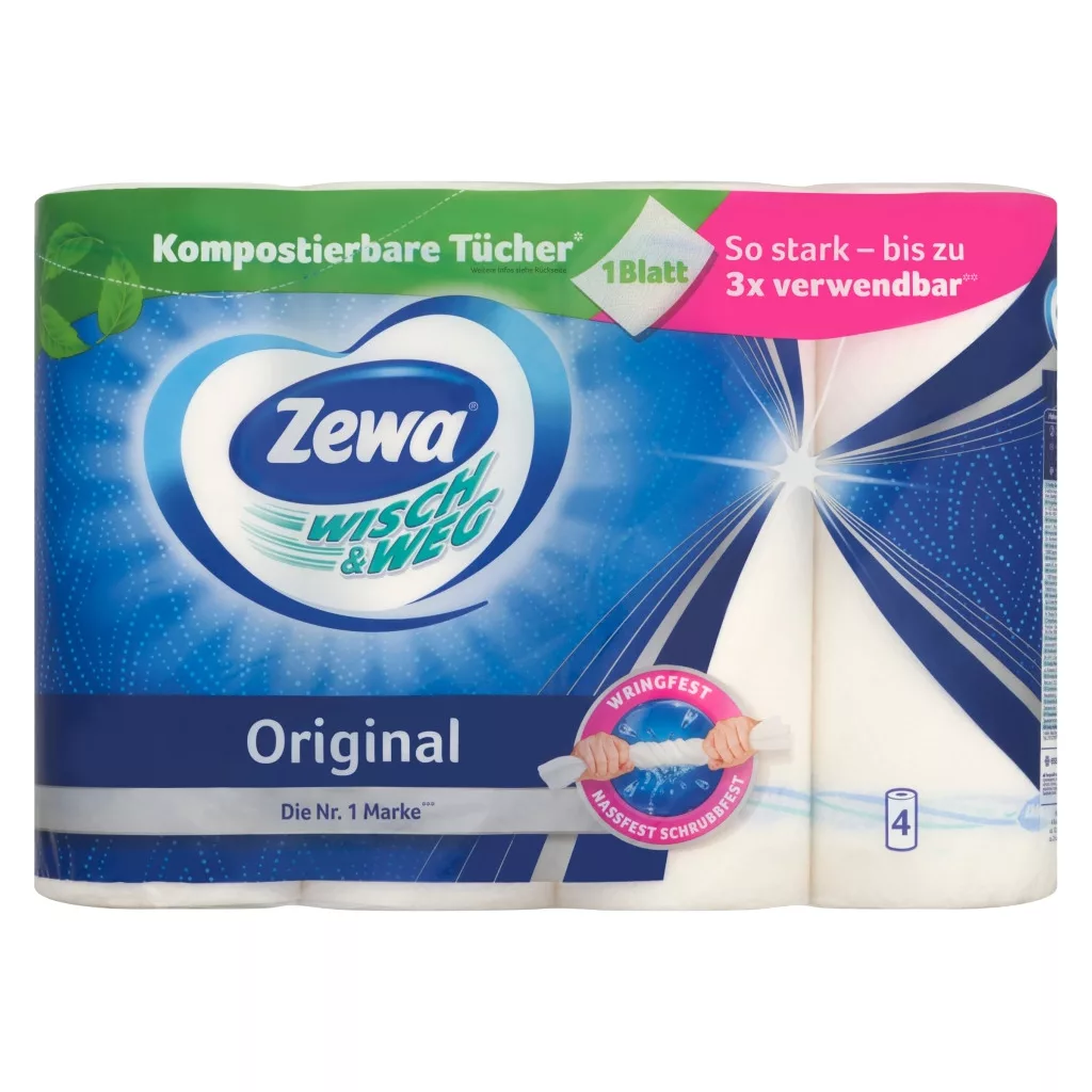 Zewa Wisch & Weg Original háztartási papírtörlő 2 rétegű (4 tekercs)