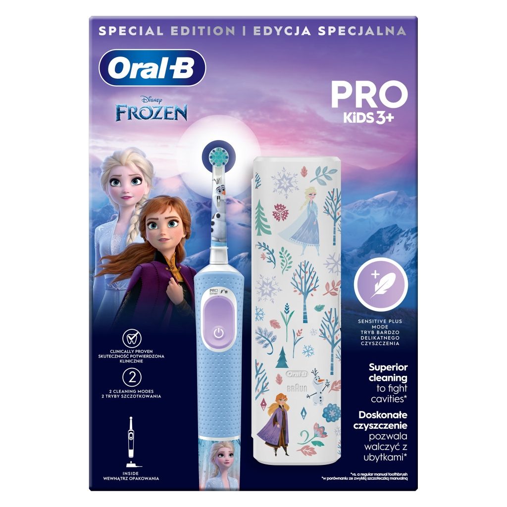 Oral-B Kids Jégvarázs II elektromos fogkefe utazótokkal