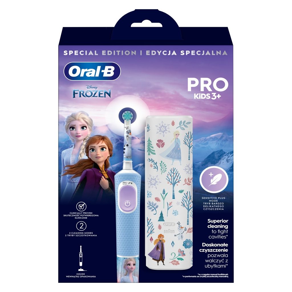 Oral-B Kids Jégvarázs II elektromos fogkefe utazótokkal