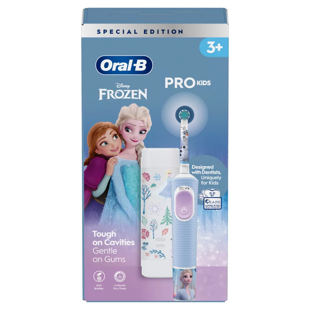 Oral-B Kids Jégvarázs II elektromos fogkefe utazótokkal