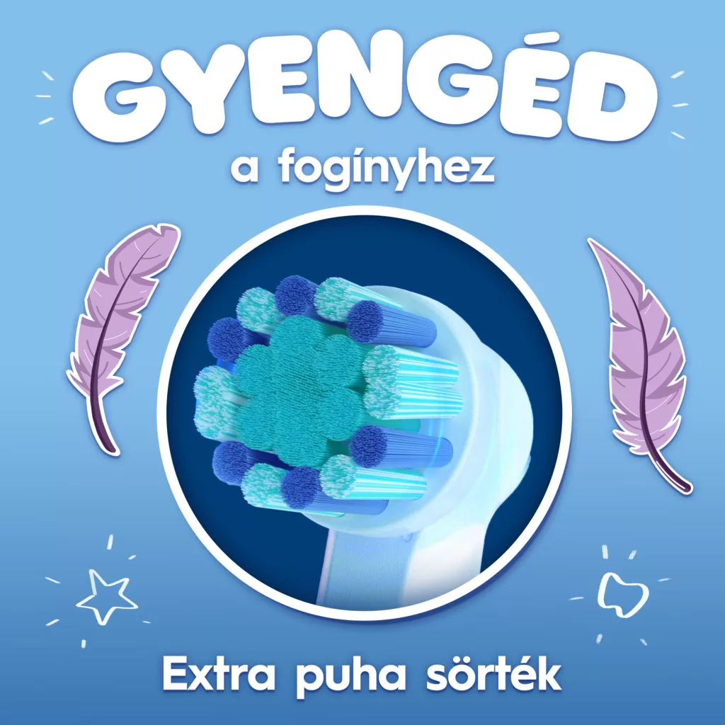 Oral-B Kids Jégvarázs II elektromos fogkefe utazótokkal