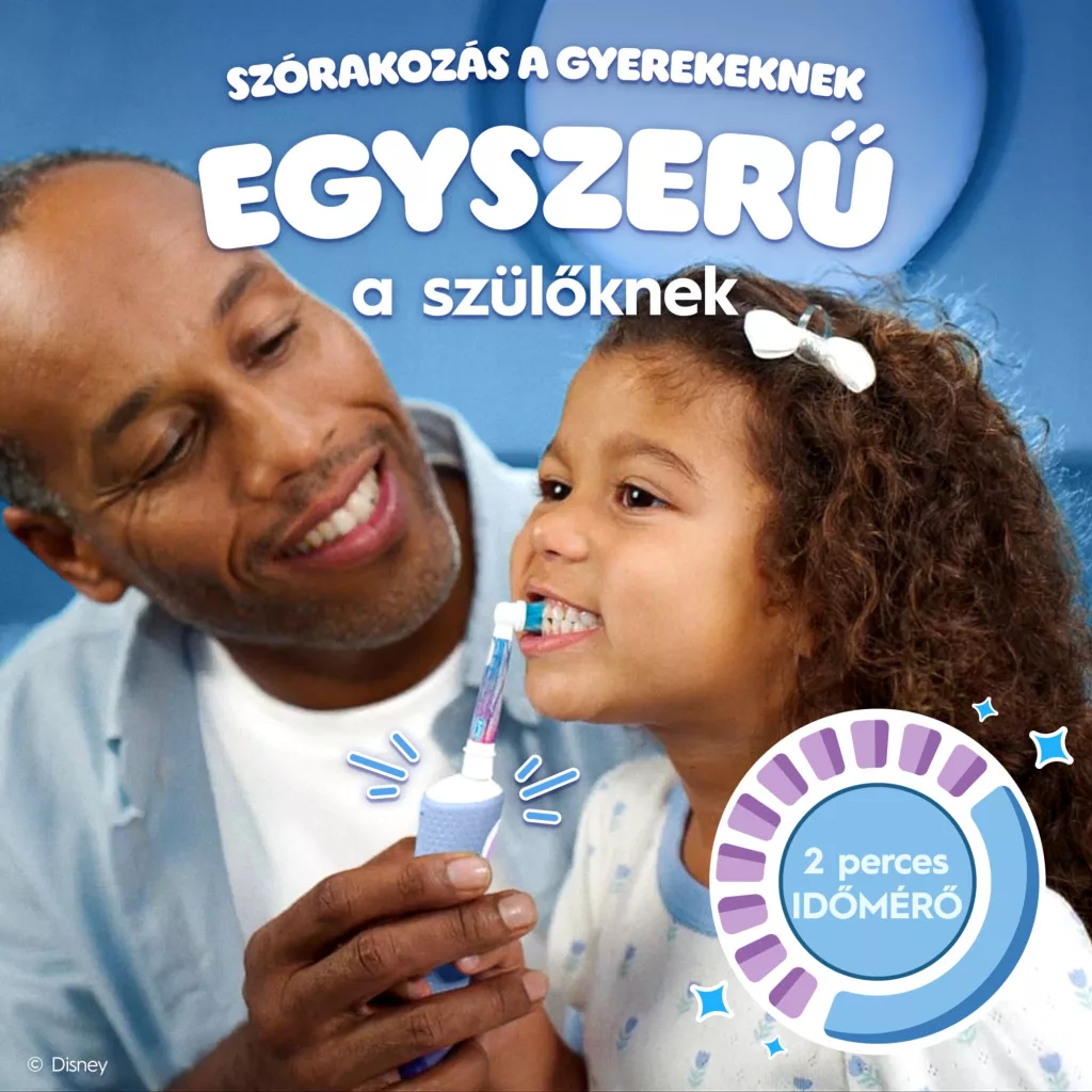 Oral-B Kids Jégvarázs II elektromos fogkefe utazótokkal