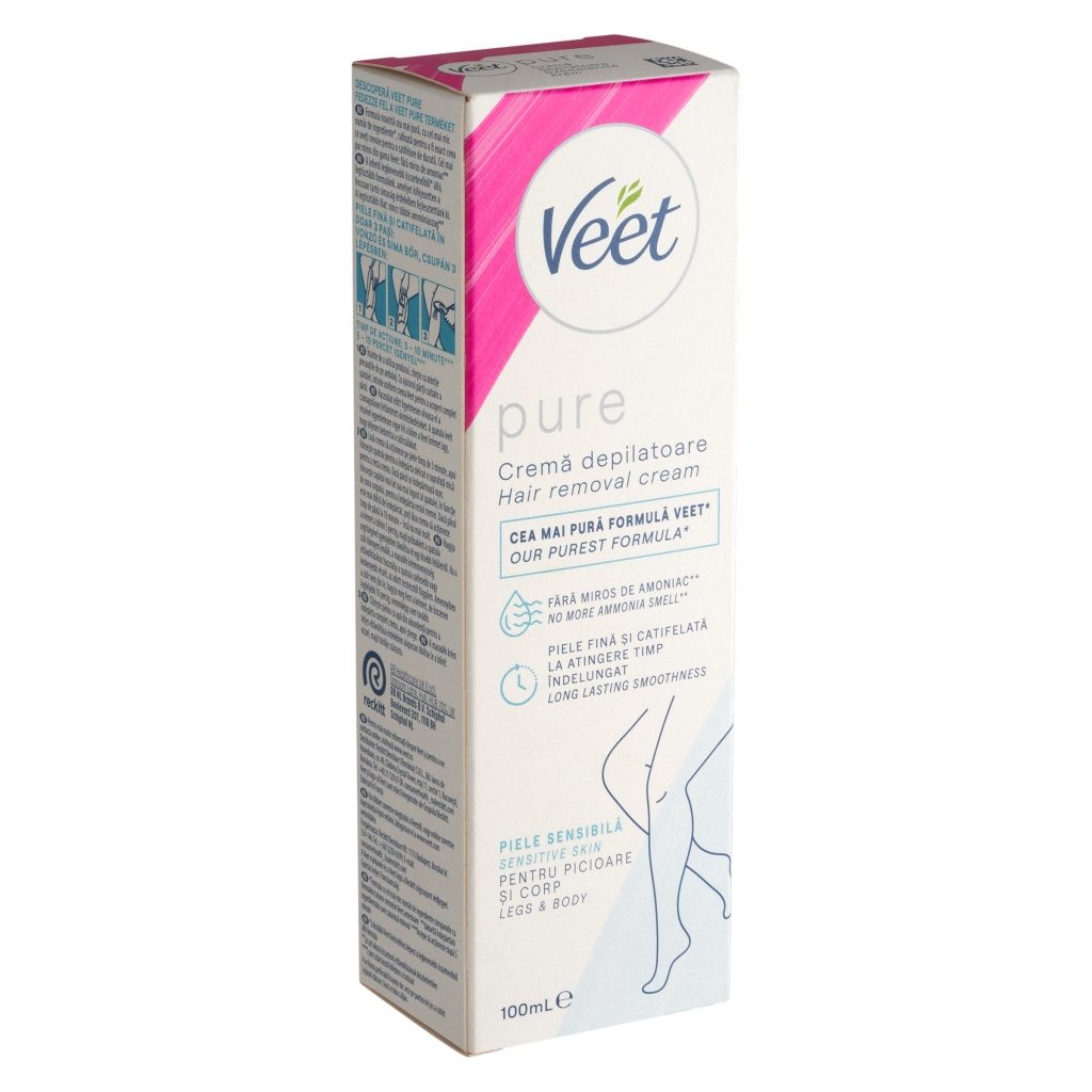 Veet Pure szőrtelenítő krém érzékeny bőrre (100 ml)