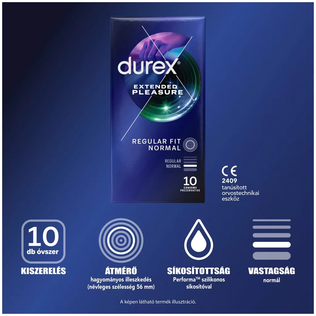Durex Extended Pleasure óvszer (10 db)