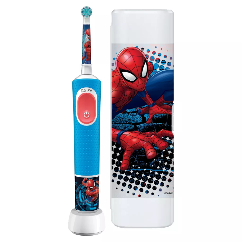 Oral-B Kids Pókember elektromos fogkefe utazótokkal