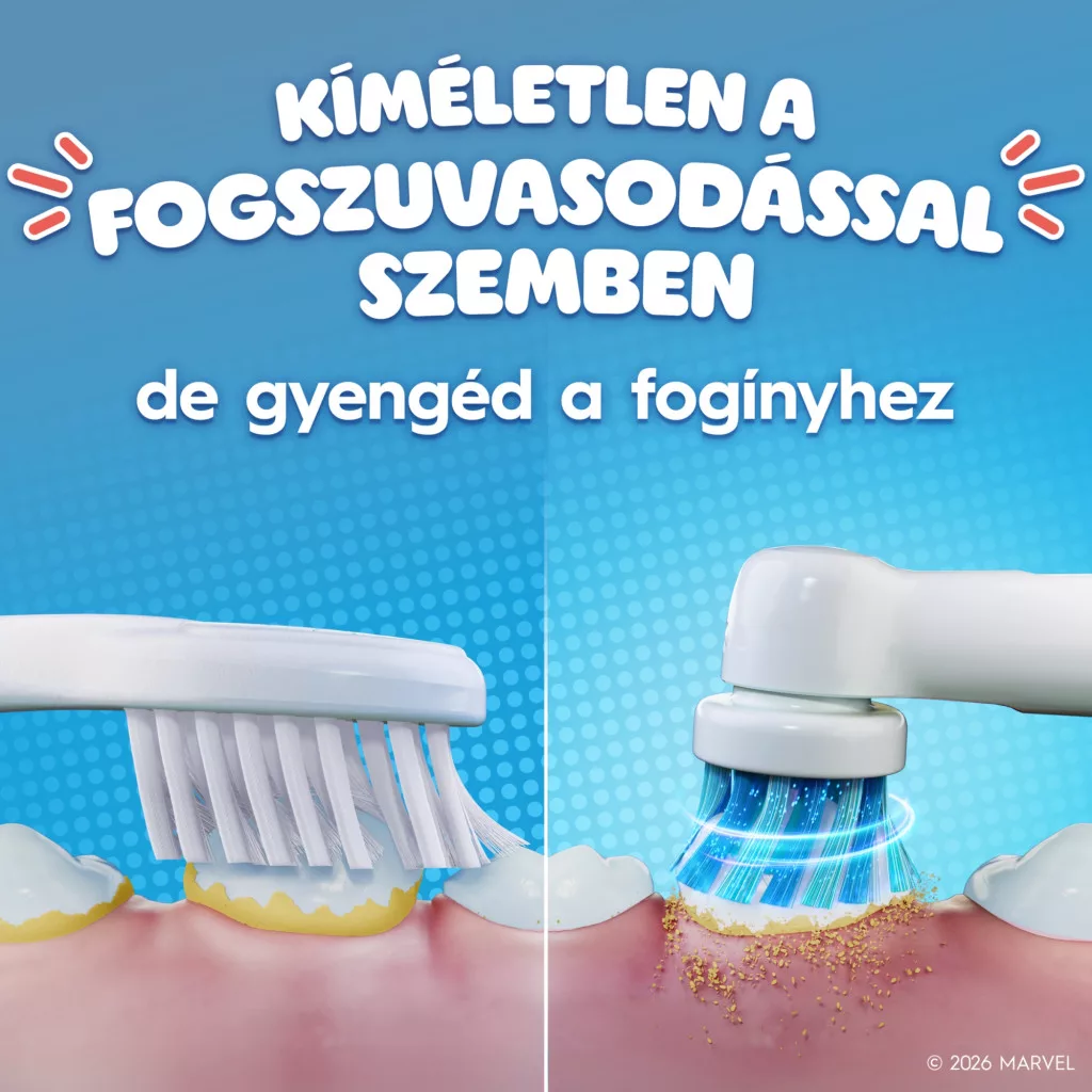 Oral-B Kids Pókember elektromos fogkefe utazótokkal