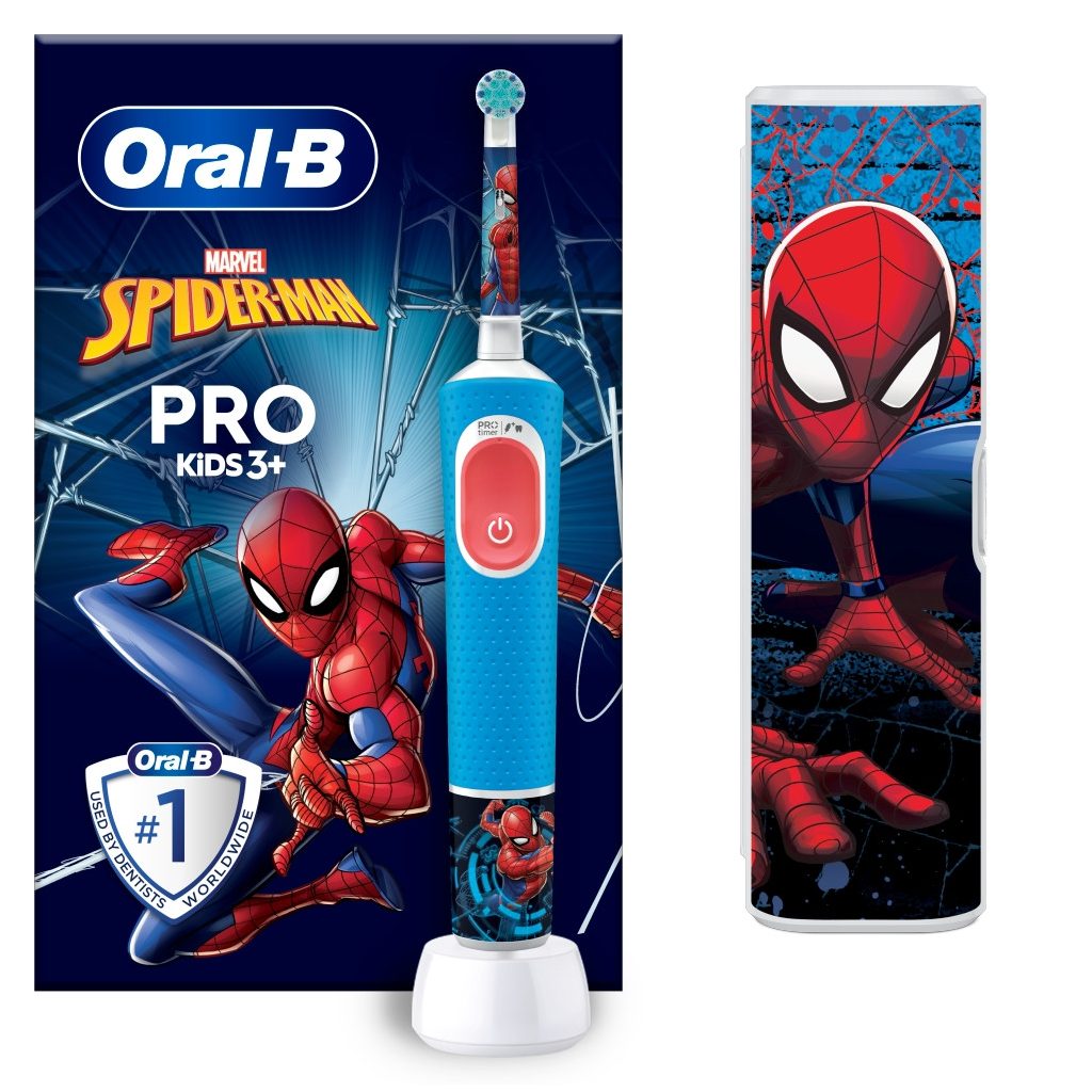 Oral-B Kids Pókember elektromos fogkefe utazótokkal