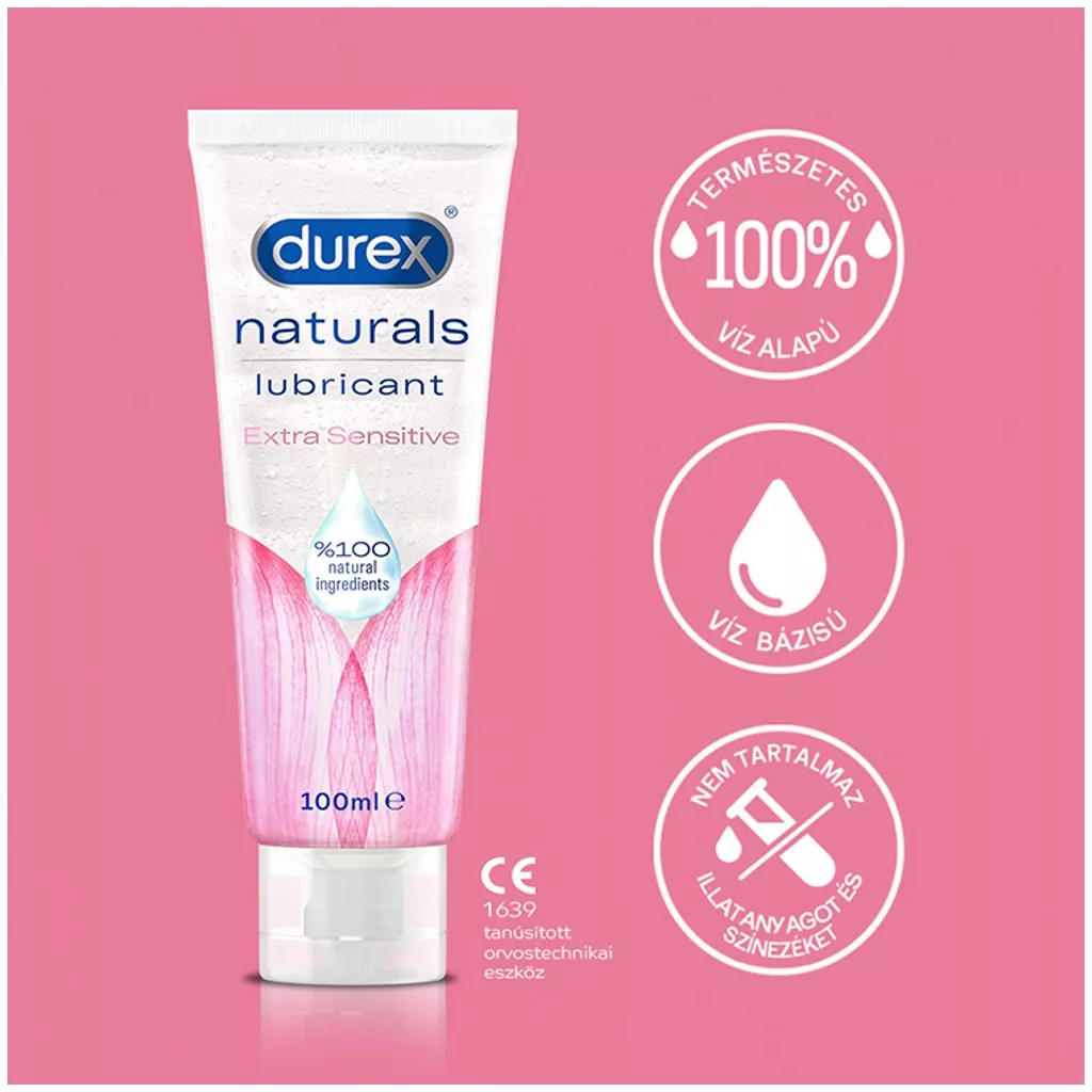 Durex Naturals extra szenzitív síkosító (100 ml)