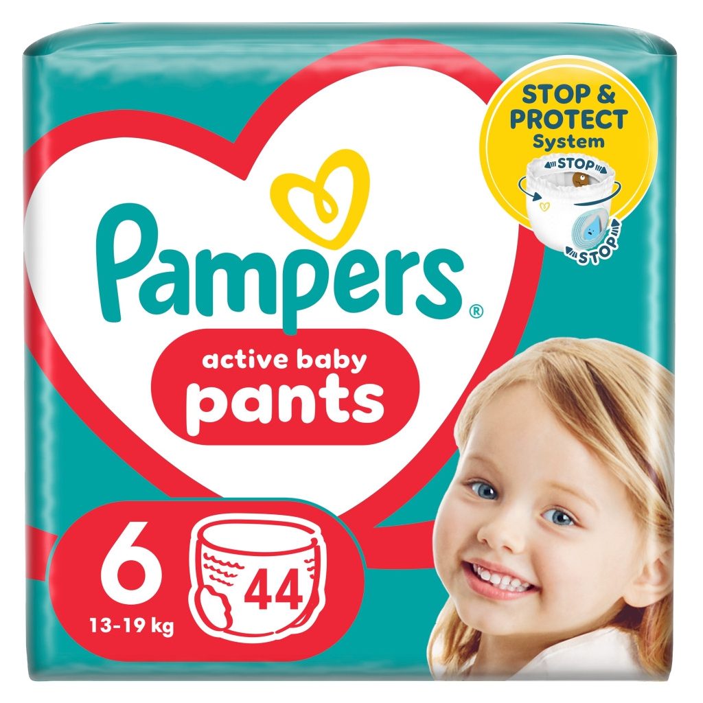 Pampers Active Baby Pants bugyipelenka 6, 13-19 kg, 44 db