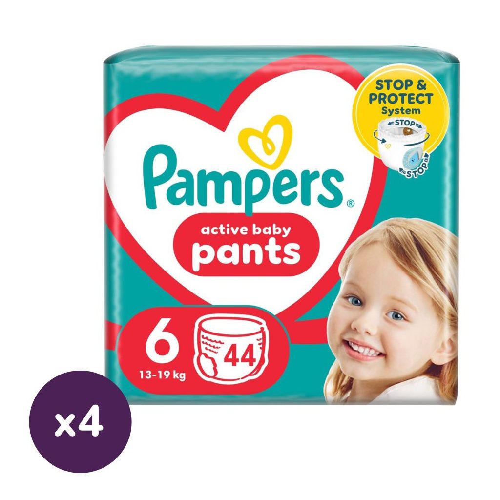 Pampers Active Baby Pants bugyipelenka 6, 13-19 kg HAVI PELENKACSOMAG 176 db