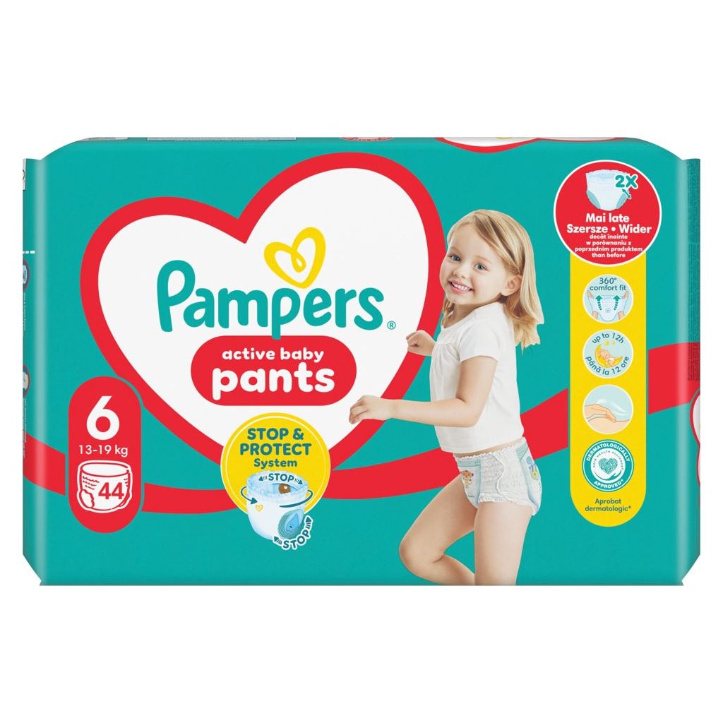 Pampers Active Baby Pants bugyipelenka 6, 13-19 kg HAVI PELENKACSOMAG 176 db