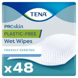 Tena ProSkin műanyagmentes nedves törlőkendő (48 db)