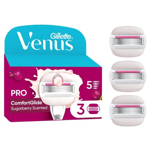 Gillette Venus ComfortGlide Miami női borotvabetét Sugarberry illattal (3 db)