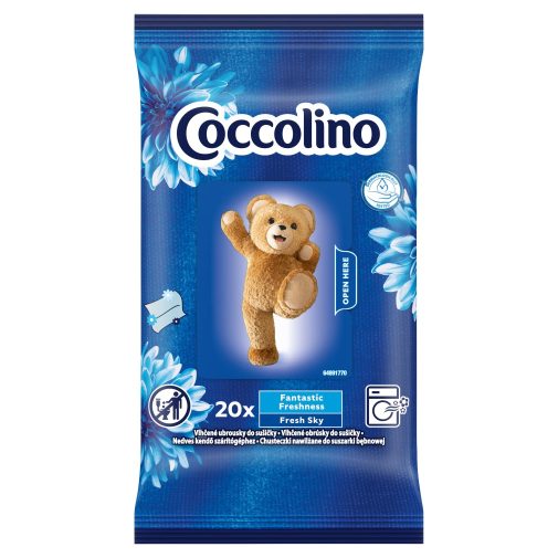 Coccolino Fresh Sky nedves kendő szárítógéphez (20 db)