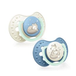   LOVI Dinamikus nyugtató cumi Night&Day 6-18 hó, 2 db (fiú)