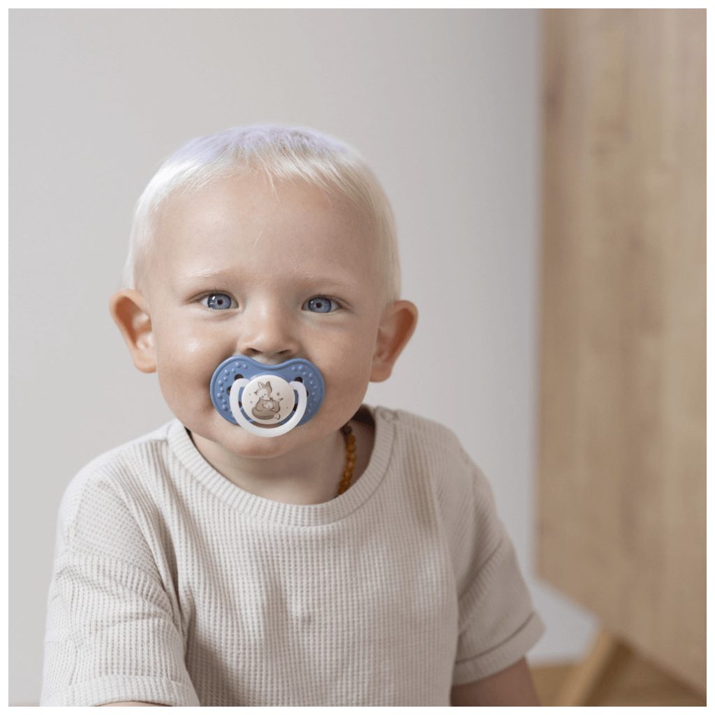 LOVI Dinamikus nyugtató cumi Night&Day 6-18 hó, 2 db (fiú)