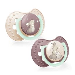   LOVI Dinamikus nyugtató cumi Night&Day 6-18 hó, 2 db (lány)