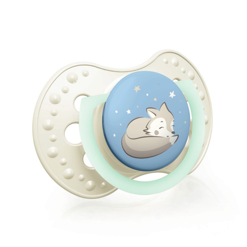 LOVI Dinamikus nyugtató cumi Night&Day 18 hó+, 2 db (fiú)