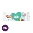 CSOMAGOLÁSSÉRÜLT - Pampers Sensitive nedves törlőkendő 6x80 db