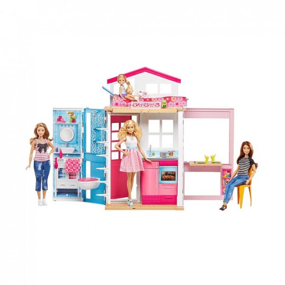 Barbie emeletes Barbie ház teljes berendezéssel