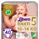 Libero Touch 5 pelenka, 10-14 kg, 40 db