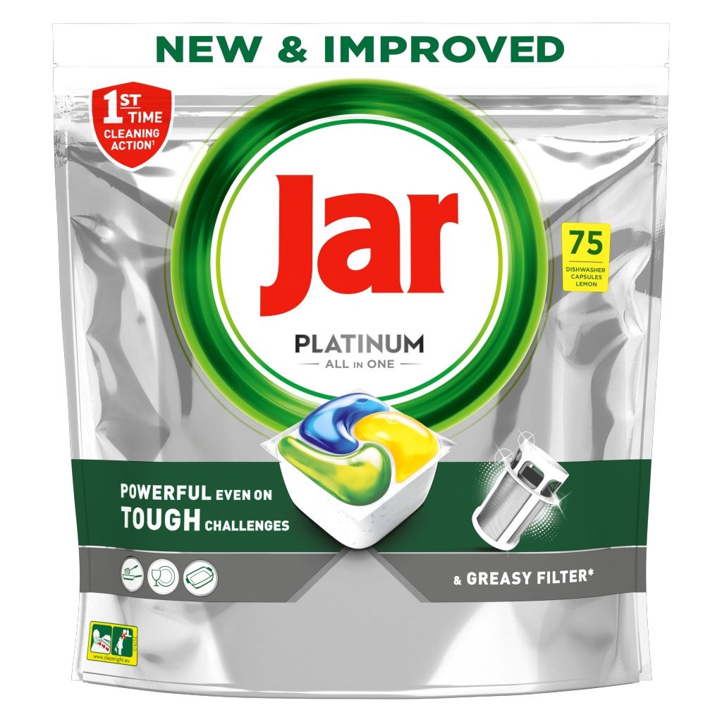 Jar Platinum Yellow mosogatógép tabletta (75 db)