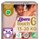 Libero Touch 6 pelenka, 13-20 kg, 36 db