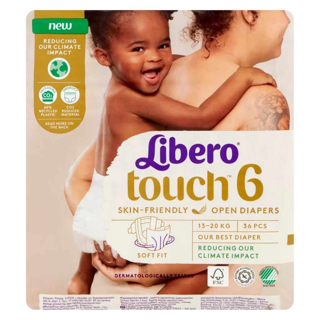 Libero Touch 6 pelenka, 13-20 kg, 36 db