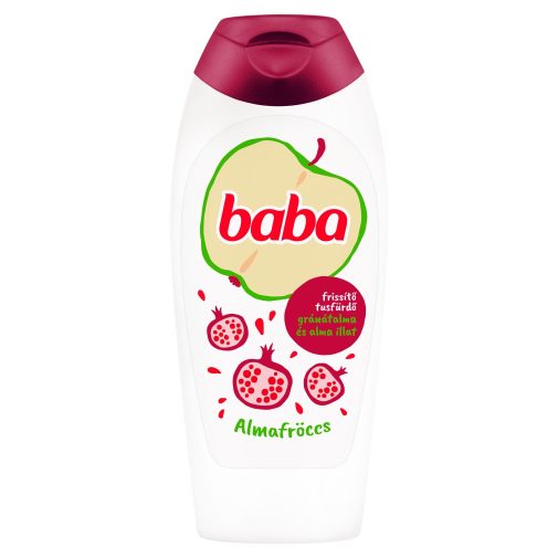 Baba frissítő tusfürdő gránátalma és alma illattal (400 ml)
