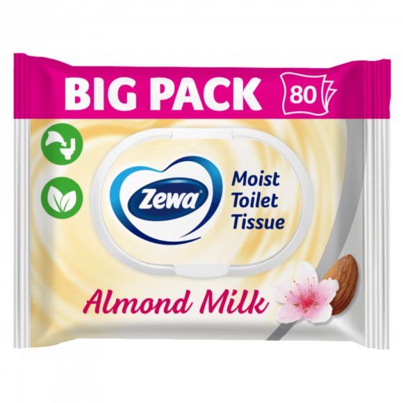 Zewa Almond Milk Bigpack nedves toalettpapír (80 db)