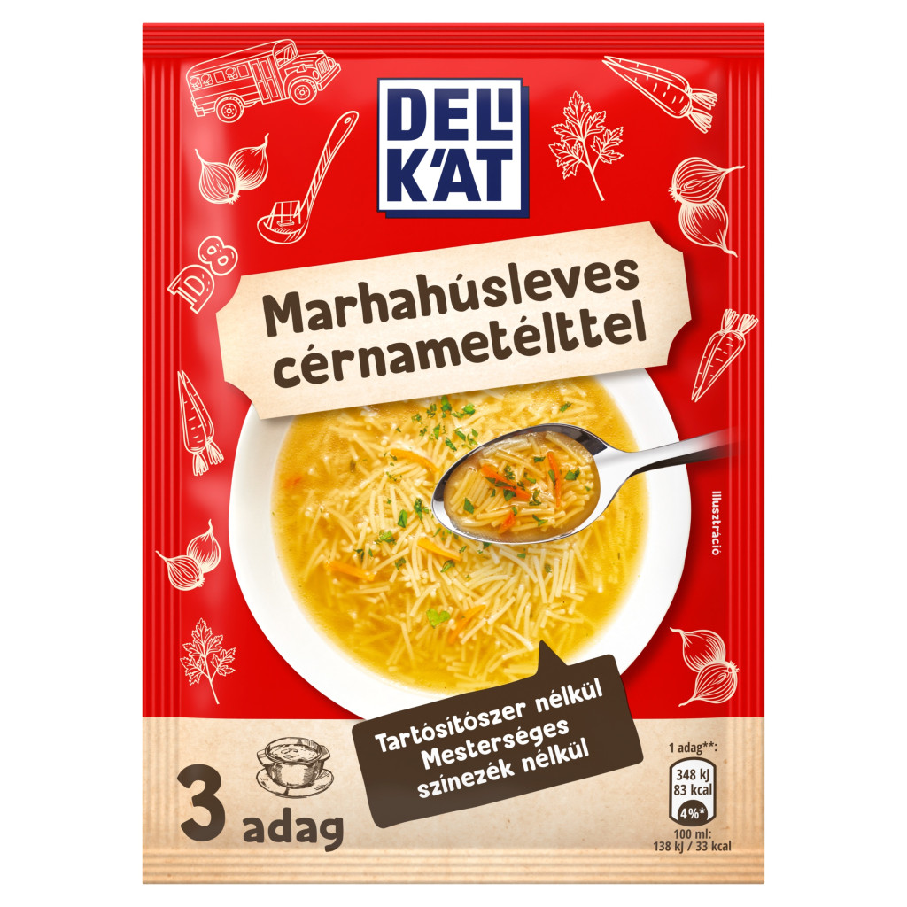 Delikát Marhahúsleves cérnametélttel (73 g)