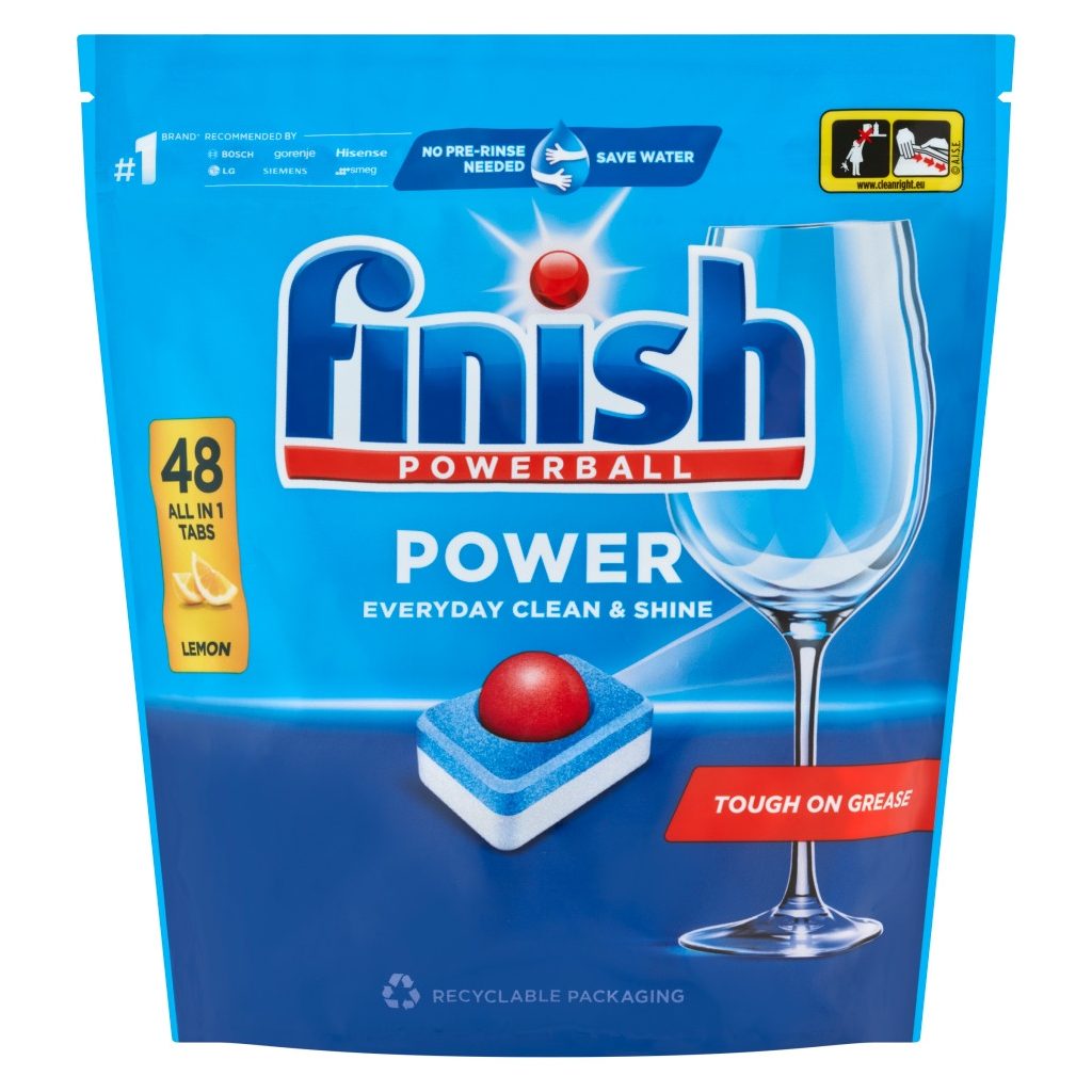 Finish Power All in 1 mosogatógép-tabletta, lemon (48 db)