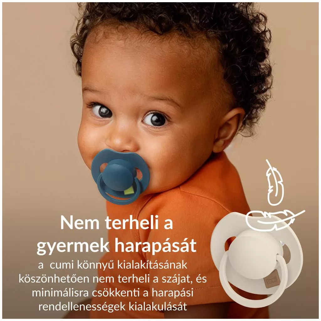 LOVI Világító dinamikus szilikon cumi Prime 0-6hó 1db (púderszín)