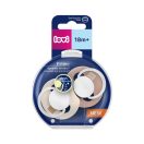 LOVI Világító dinamikus szilikon cumi Prime 18hó 2db (púderszín-bőrszín)