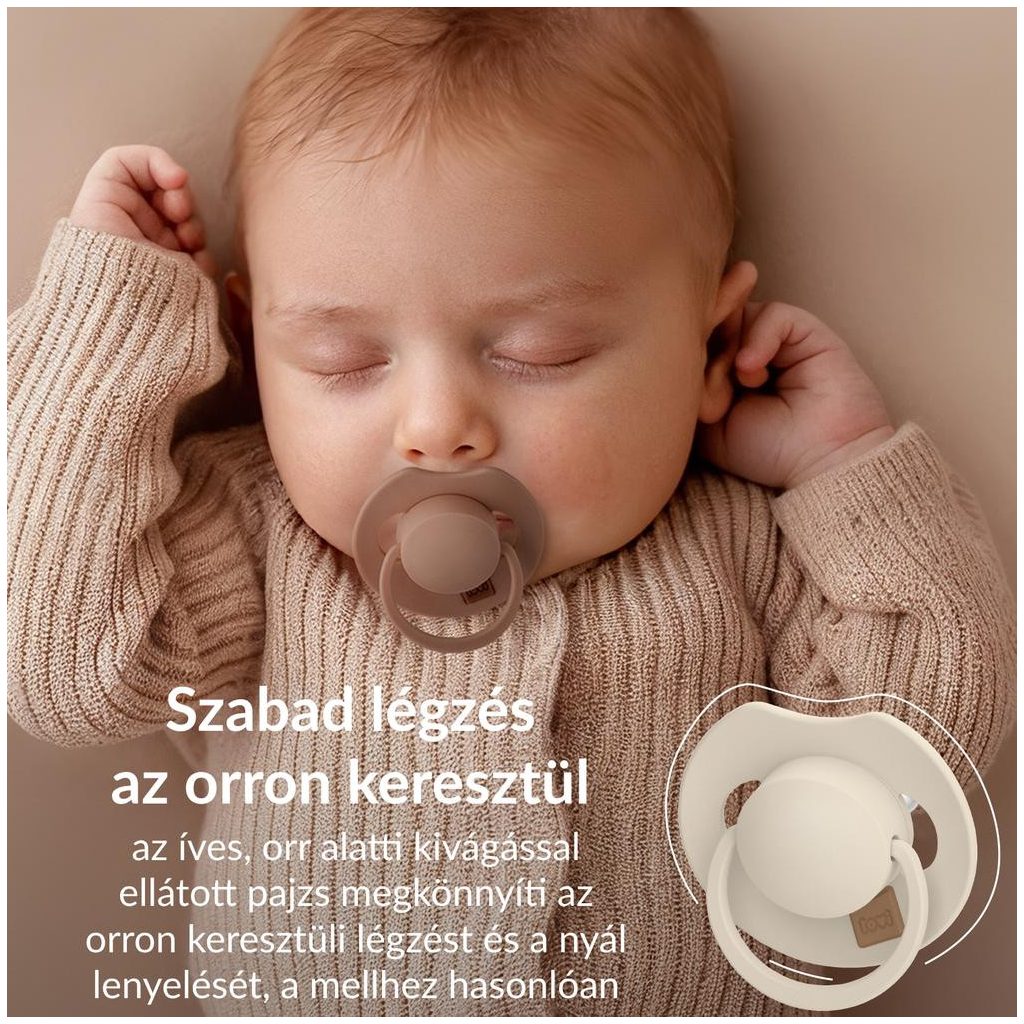 LOVI Világító dinamikus szilikon cumi Prime 18hó 2db (púderszín-bőrszín)