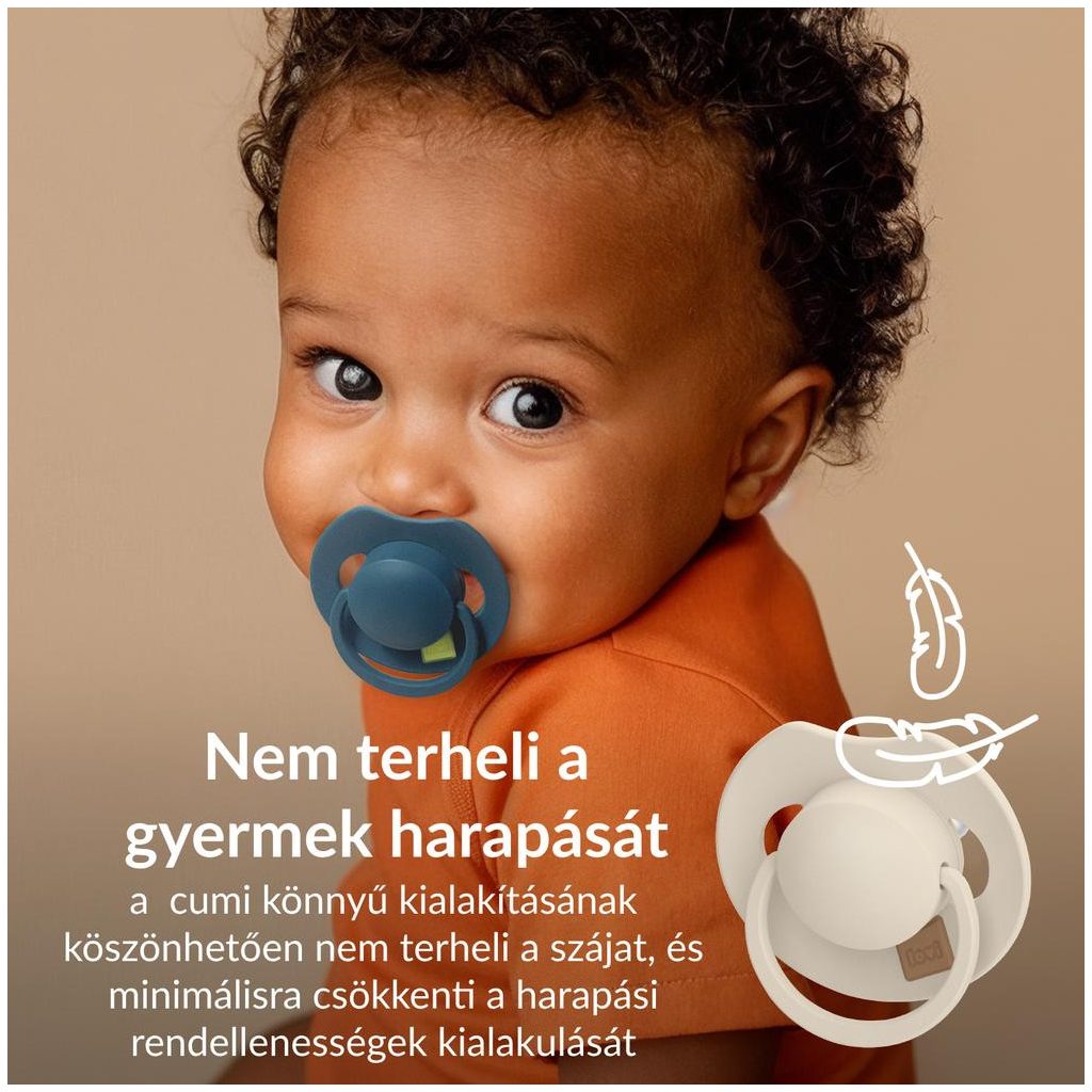 LOVI Világító dinamikus szilikon cumi Prime 18hó 2db (púderszín-bőrszín)