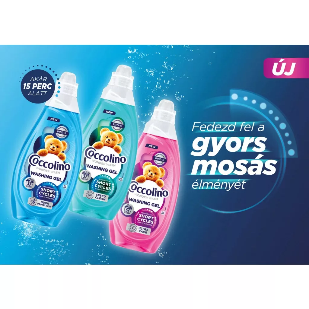 Coccolino Wonder Wash Speed Clean folyékony mosószer 37 mosás (1480 ml)