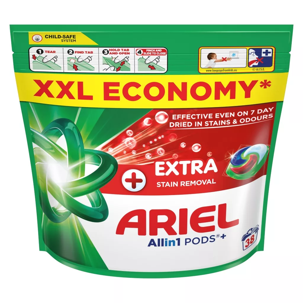 Ariel Extra Hygiene mosókapszula (38 db)