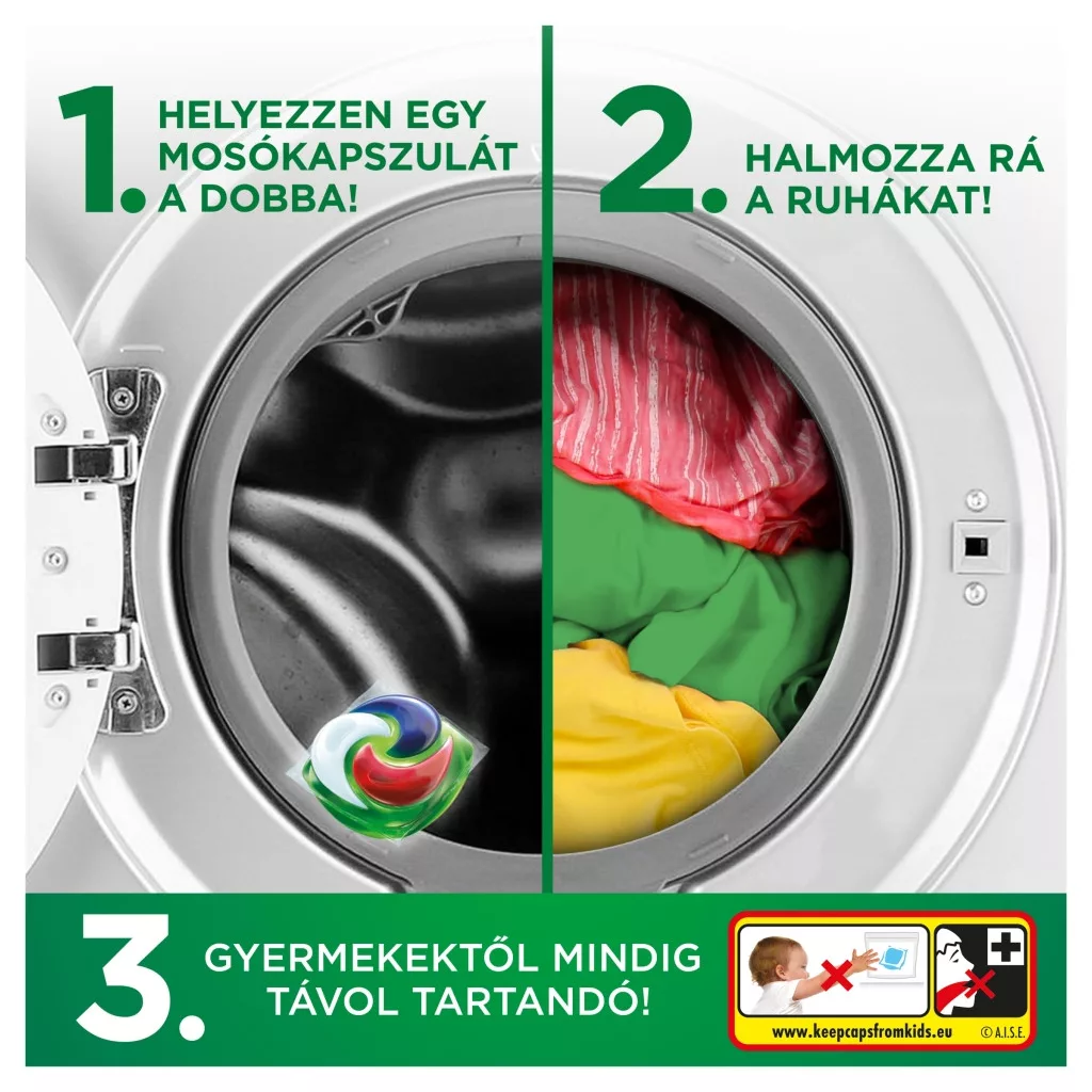 Ariel Extra Hygiene mosókapszula (38 db)