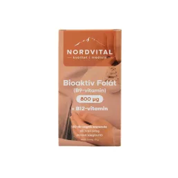 Nordvital B9(folát)-vitamin 800 mcg (60 db)