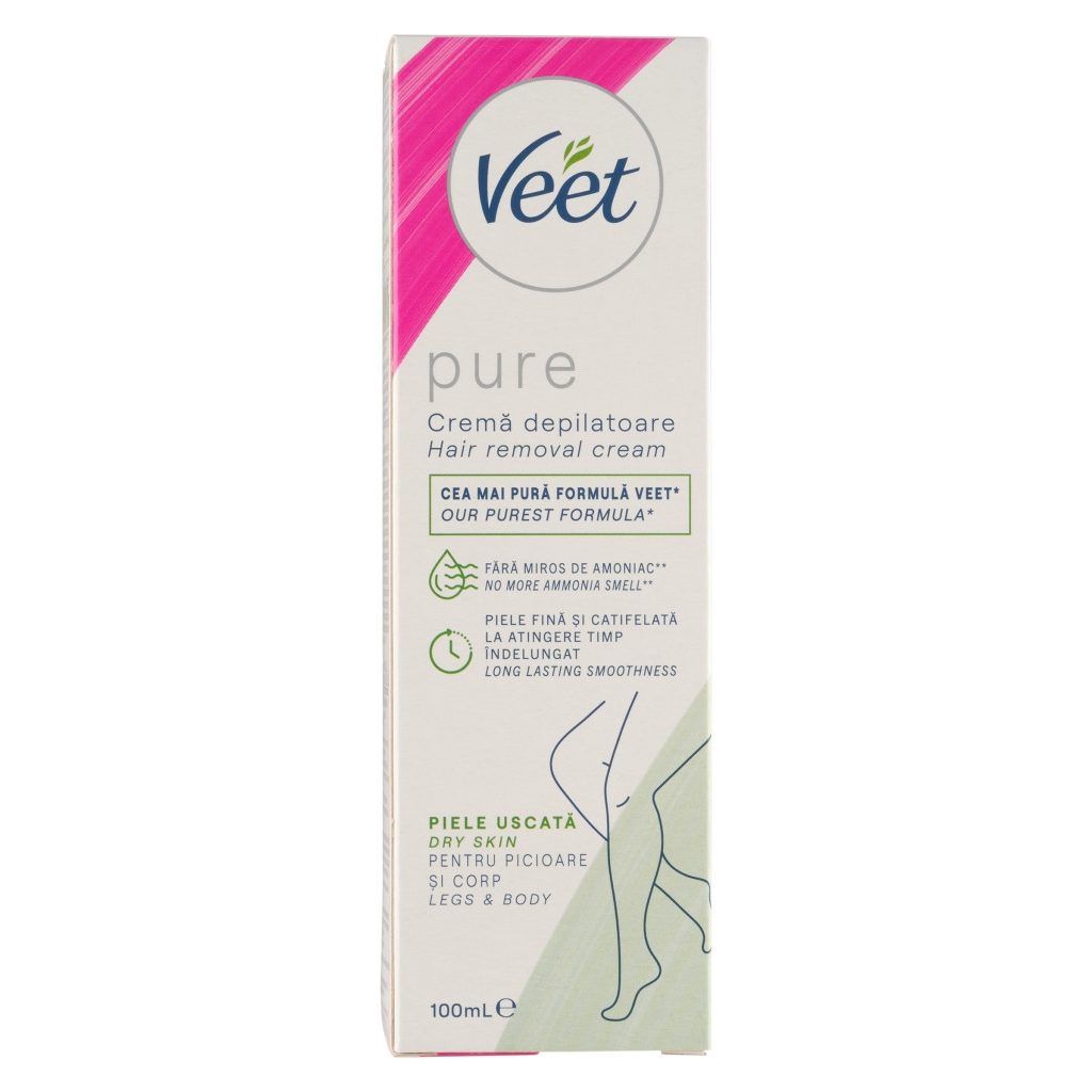 Veet Pure szőrtelenítő krém száraz bőrre (100 ml)