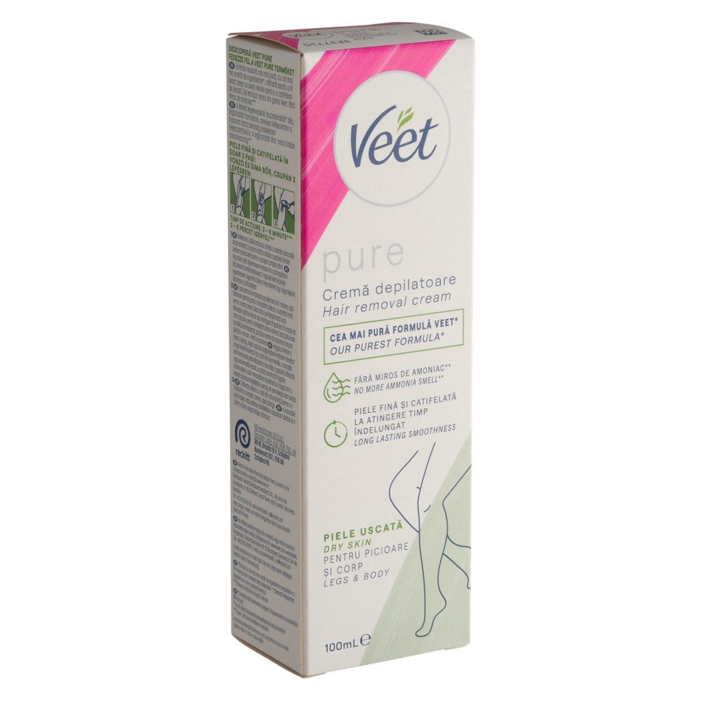 Veet Pure szőrtelenítő krém száraz bőrre (100 ml)