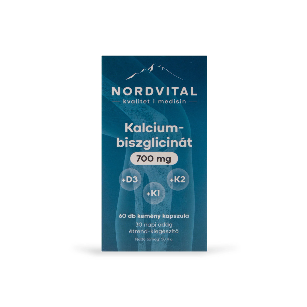 Nordvital Kalcium-biszglicinát 750 mg (60 db)
