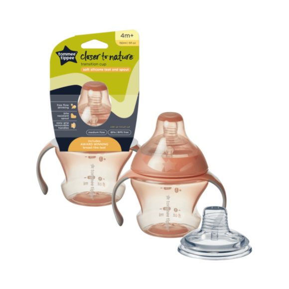 Tommee Tippee CTN transition cup tanulópohár, 150 ml (barack)