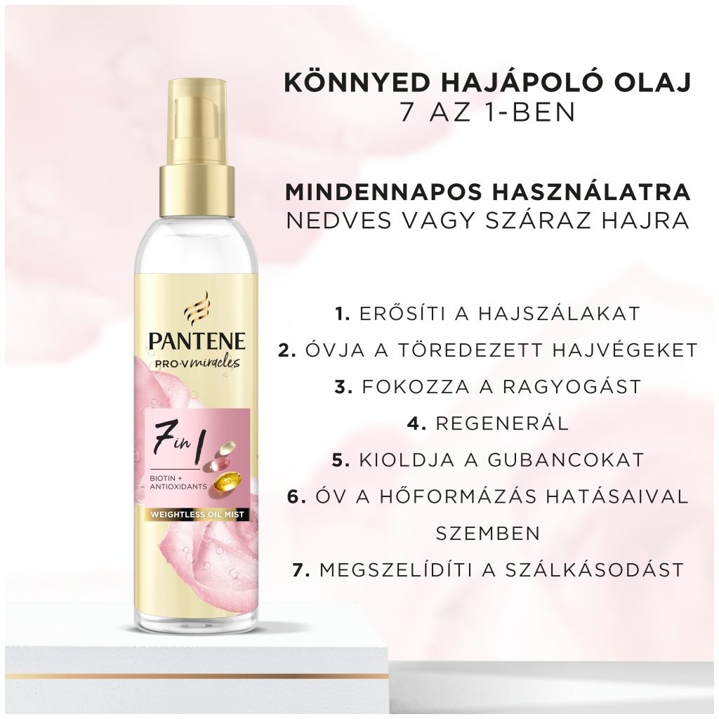 Pantene Pro V Miracles 7 az 1-ben hajolaj-permet biotinnal (145 ml)